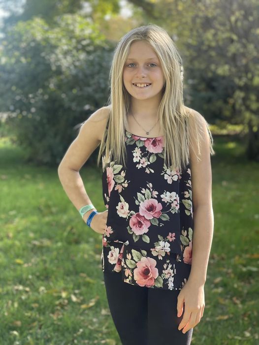 Silky Floral Tank in Black