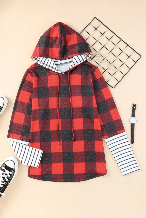 Buffalo Plaid Lightweight Hoodie