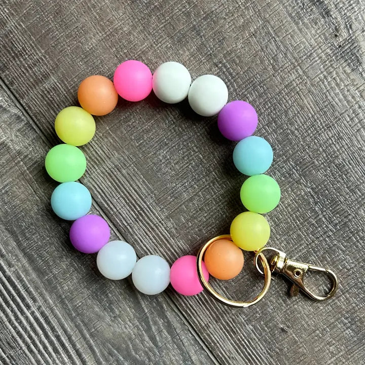 Rainbow Glow in the Dark Keychain