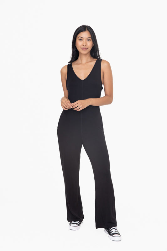 Wide Leg Jumpsuit in Black